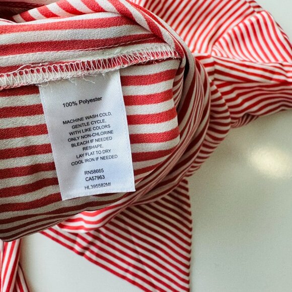 Chelsea 28 Striped Surplice Side Tie Blouse Size XS - Picture 8 of 8